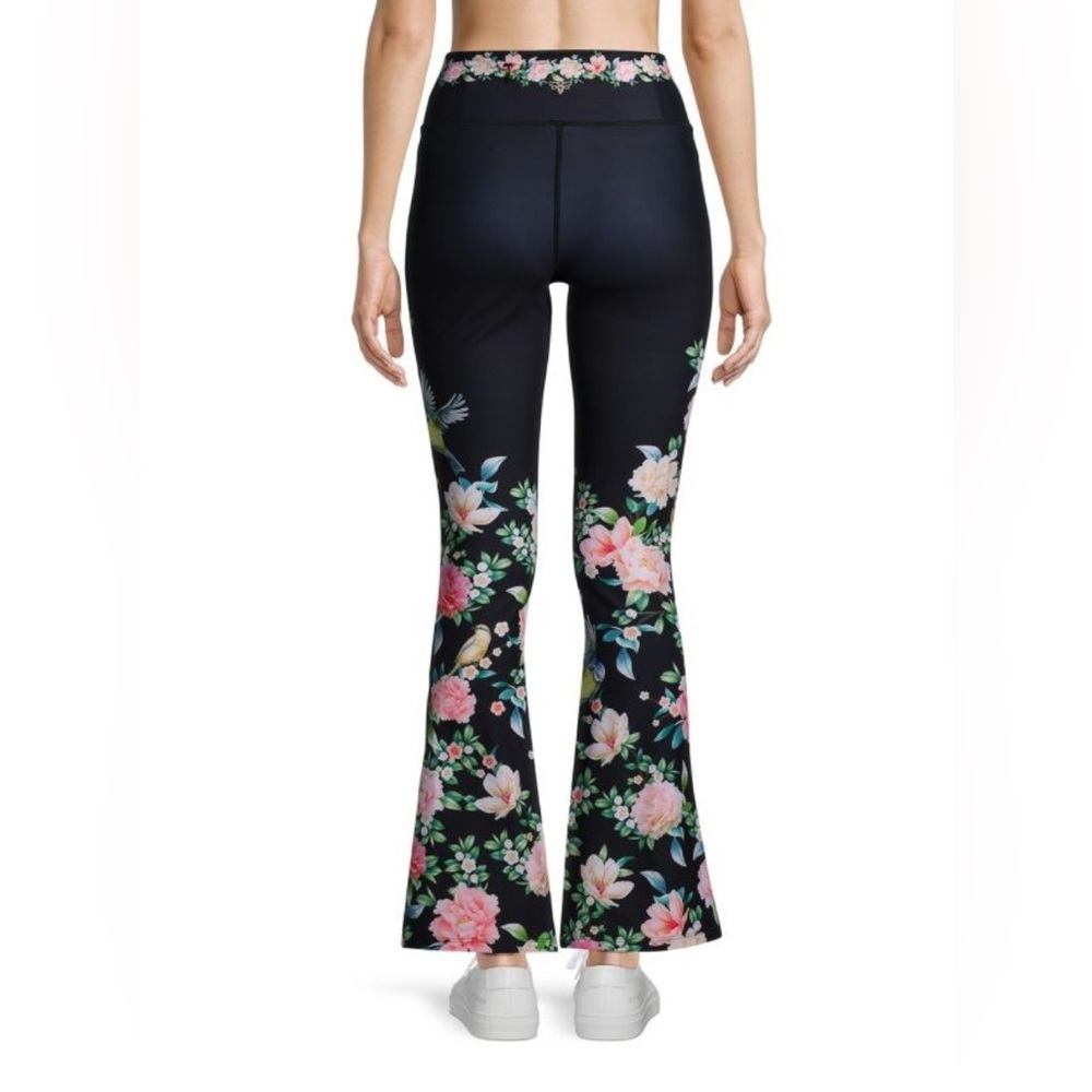 Johnny Was Black Floral Leggings - Picture 2 of 13